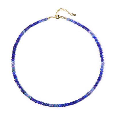 Zilveren halsketting met Lavendel Opalen