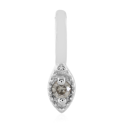 Zilveren hanger met een I2 (H) Diamant