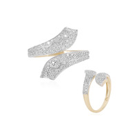 Gouden ring met I2 (I) Diamanten