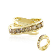 Gouden ring met I2 Champagne Diamanten (de Melo)