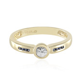 Gouden ring met een witte saffier (Adela Gold)