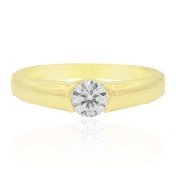 Gouden ring met een VVS1 (F) Diamant