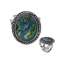 Zilveren ring met een Abalone schelp (Art of Nature)
