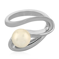Zilveren ring met een Akoya parel