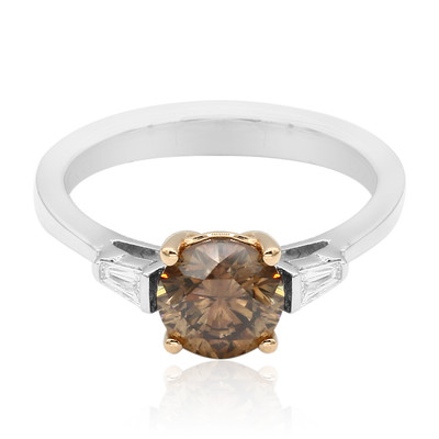 Gouden ring met een Chocolate Diamond (CIRARI)