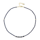 Zilveren halsketting met blauwe saffieren (Riya)