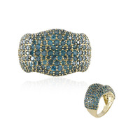 Gouden ring met I2 Blauwe Diamanten (de Melo)