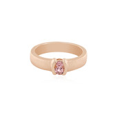 Zilveren ring met een roze toermalijn (MONOSONO COLLECTION)