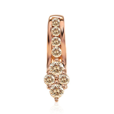Gouden hanger met SI1 Argyle Rose De France Diamanten (Annette)
