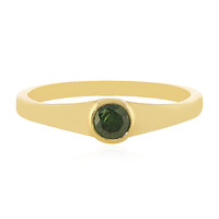 Gouden ring met een I3 Groene Diamant