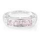 Zilveren ring met roze koper toermalijnen