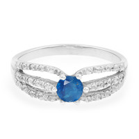 Zilveren ring met een koningsblauwe apatiet