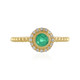 Zilveren ring met een Columbiaanse smaragd
