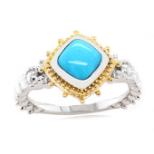 Zilveren ring met een Sleepy Beauty Turkoois (Dallas Prince Designs)