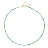 Zilveren halsketting met een Zambia-smaragd