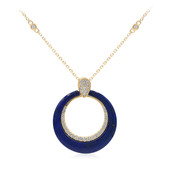 Gouden halsketting met een lapis lazuli (CIRARI)