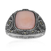 Zilveren ring met een roze opaal (Annette classic)