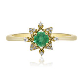 Gouden ring met een Zambia-smaragd (CIRARI)