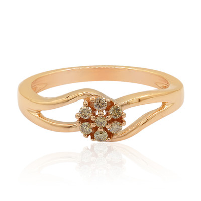 Gouden ring met SI Rose de France Diamanten (Annette)