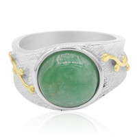 Zilveren ring met een Groene Jadeiet