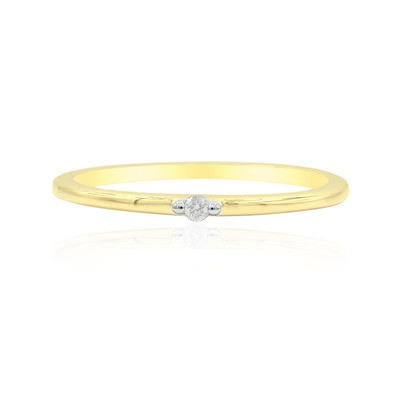 Gouden ring met een Diamant SI2 (G) (Annette)