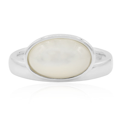 Zilveren ring met een parelmoer (MONOSONO COLLECTION)