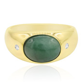 Gouden ring met een Groene Jadeiet (Annette)