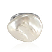 Zilveren ring met een zoetwater kweekparel (TPC)