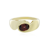 Gouden ring met een rode zirkoon (KM by Juwelo)