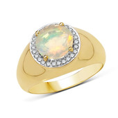 Gouden ring met een AAA Welo-opaal (AMAYANI)