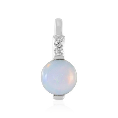 Zilveren hanger met een Welo-opaal