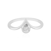 Zilveren ring met een zirkoon