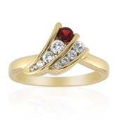 Gouden ring met een edele rode spinel (Adela Gold)