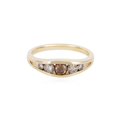 Gouden ring met een I3 Bruine Diamant (KM by Juwelo)