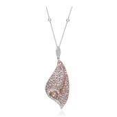 Gouden halsketting met I1 Roze Diamanten (CIRARI)