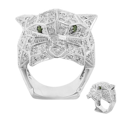 Zilveren ring met diamanten (Annette)