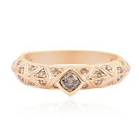 Gouden ring met een SI Rose de France Diamant