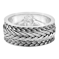 Zilveren ring met een diamant (TPC)