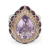 Zilveren ring met een lavendel amethist (Dallas Prince Designs)