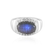 Zilveren ring met een Blauwe Minary Labradoriet (KM by Juwelo)