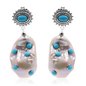 Zilveren oorbellen met zoetwater kweekparels (Dallas Prince Designs)