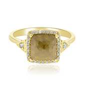 Gouden ring met een PK2 Chocolade Diamant (CIRARI)