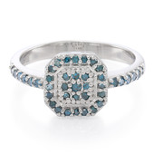 Zilveren ring met Fancy diamanten (Cavill)