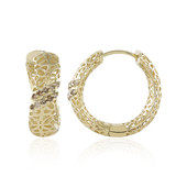 Gouden oorbellen met I1 Bruine Diamanten (Ornaments by de Melo)
