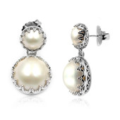 Zilveren oorbellen met Mabe parels (Dallas Prince Designs)