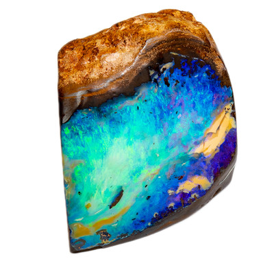 Edelsteen met een Boulder opaal