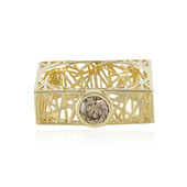Gouden ring met een I1 Champagne diamant  (Ornaments by de Melo)