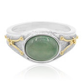 Zilveren ring met een Groene Jadeiet (Annette)