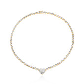 Messingen halsketting met een I3 (I) Diamant (Juwelo Style)
