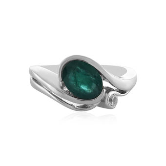 Minimalistische ring 925K zilver met 3 stenen beste vriend verjaardagscadeau voor haar sierlijke ring smaragd ringen voor vrouwen Sieraden Ringen Enkele ringen 